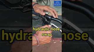 hydraulic disc brake hose cable swap #discbrake #viral #ytshorts #ytshort #trending #reels #mtbimran