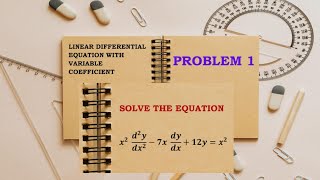 linear differential equations with variable coefficients|| problem 1