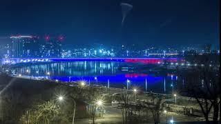 Belgrade-Kalemegdan-Night Time Laps 4K