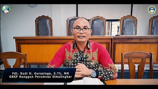 Sermon Kotbah Minggu 20 Oktober 2024 (Kuan 15:29-33 & Markus 1:35-39) - Pdt Rudi H Gurusinga