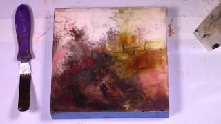 Abstract Art-Surface Play in Cold Wax & Oil