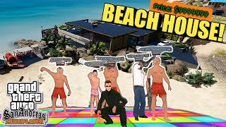 Beach House!! w/ BILLIONAIRE GENG😂🤑💸💰💵 (BAKASYON!) | GTA SAN ANDREAS