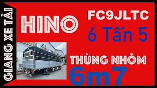 Xe Tải Hino FC 6 Tấn Mui Bạt full Inox - HINO FC Bửng Nhôm- Giang Xe Tải