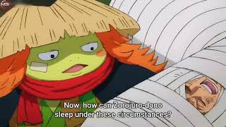 Sanji carry Zoro on his back - Zoro sleep talking - Sanji Zoro funny moments