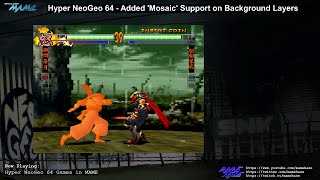 MAME - Hyper NeoGeo 64 - Mosaic (Pixelization effect) for Backgrounds (no commentary)