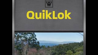 QuikLok Channel Guided outdoor blind