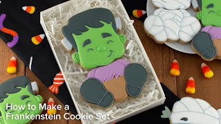 Halloween Frankenstein Cookie Set | Cookie Decorating with Royal Icing