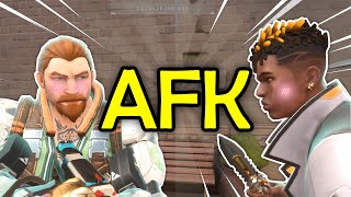 what to do if there is an AFK in your team | VALORANTings