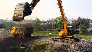 How to unload coal into truck| #beku gari #excavator |ভেকু গাড়ি এক্সকেভেটর জাহাজ থেকে কয়লা আনলোডিং