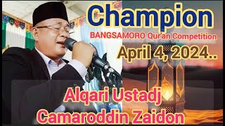 Beautiful video Reading BARMM QUR'AN COMPETITION April 4,2024 Alqari Camaroddin Zaidon