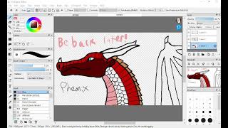 Drawing a wof dragon lol idk