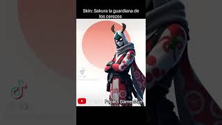 Skin:Sakura Guardiana de los Cerezos #fortnite #nintendo