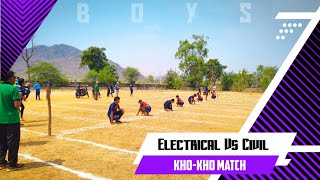 CIVIL VS ELECTRICAL | KHO-KHO | BOYS | GCEK | BHAWANIPATNA | CIVIL WINS