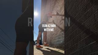 Run 42 min with me 🏃‍♀️ #shorts #running #runningmotivation