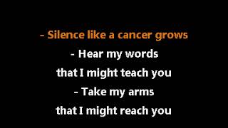 Disturbed  - The Sound of Silence - Karaoke (-2 semitone)