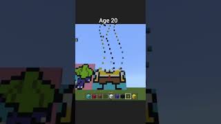 sand art at different ages satisfying Minecraft shorts