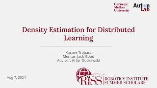 Improving Performance of Distributed Learning Through Density Estimation | Kacper Trębacz