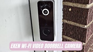 EKEN Wi-Fi Video Doorbell Camera with Human Detection Review & Test | Top Doorbell Camera Wireless