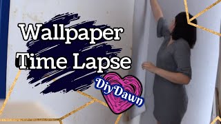 Wallpapering Time lapse | Bedroom Renovation | DiyDawn