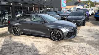 Audi Rs3 8Y Vorsprung Saloon Daytona pearl grey showcase