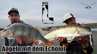 Echolot einstellen & Fische finden / Angeln mit dem Humminbird Mega 360 und Side Imaging