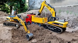 Máy Xúc, Xe Múc Cát Bự, Tìm Xe Đồ Chơi, Xe Cẩu, Xe Tải 4 Chân Chở Cát Quá Tải, Dump Truck, Excavator