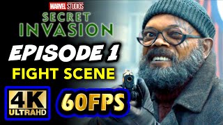 Fight Scene | Secret Invasion Episode 1 [60FPS] | 2023