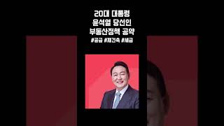 제20대 대통령 당선인 윤석열의 부동산정책 공약 국민의 힘