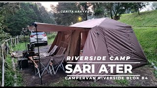 SARIATER RIVERSIDE CAMPERVAN | CAMPING PINGGIR SUNGAI AIR HANGAT FASILITAS LENGKAP