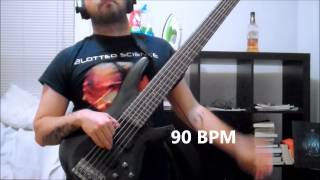 Bass Guitar Left Hand Exercise Ring and Pinky Finger Strength 60-180 BPM