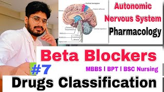 Beta Blockers Drugs Classification in hindi MBBS BPT BSC Nursing Pharmacology lecture Video