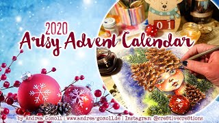 Artsy Advent Calendar 2020: Whimsical Pinecone Girl