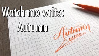 Watch me write: "Autumn" | YouTober Day 7