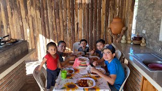 CARNE DE PUERCO EN ADOBO DE CHILE COLORADO Y PAPAS AL ESTILO LA PATRONA