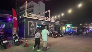 Pattaya Tree Town Soi Buakhao Night Time Walk Low Season Thailand.