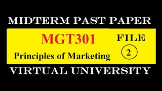 MGT301 MIDTERM FILE 2|PAST PAPER|VIRTUAL UNIVERSITY