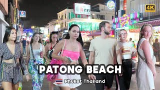 [4K] 🇹🇭 Walking the last day at night of the vibrant Phuket Carnival 2023 on Patong Beach, Thailand.