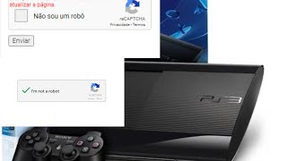 PS3 erro de captcha - Erro no navegador de internet - erro perguntando se sou um robô PS3 #ps3 #hen