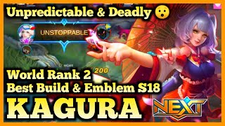 KAGURA MOBILE LEGENDS, KAGURA BEST BUILD 2020, KAGURA GAMEPLAY, SEASON 18, MLBB META MAGE