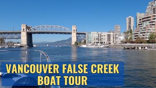 Gorgeous Fall Boat tour around Vancouver's False Creek Thanksgiving Weekend 2023