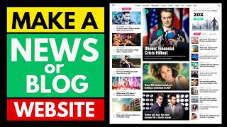 How To Create A News Website In Wordpress Free | News Blog