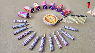 Matchstick Chain Reaction Domino Vs Diwali Crackers Amazing Experiment