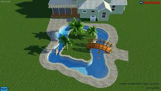 Lazy River Pool w/ Island