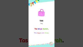 Indonesian Word of the Day 13 | Tas #shorts #learnindonesian #easyindonesian