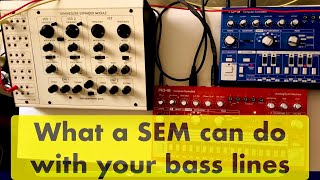 What the Oberheim SEM can do with your bass lines, when triggered by the TD-3