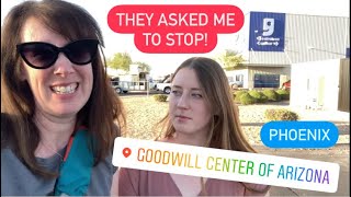 Thrifting at the Phoenix, AZ Goodwill Clearance Center Bins NO MORE FILMING! We Decided to LEAVE!