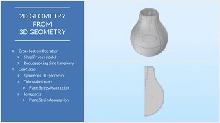 How to Create 2D Models from 3D Geometries in COMSOL Multiphysics®