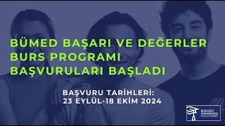 Boğaziçi Üniversitesi Mezunlar Derneği (BÜMED) Bursları