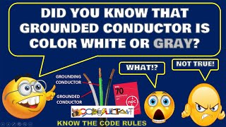 GROUNDED CONDUCTORS VS. EQUIPMENT GROUNDING CONDUCTORS-ARTICLE 100, NEC 2023