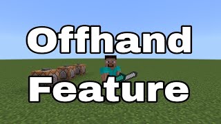 Mojang Added An Offhand In Minecraft Bedrock Edition (Kinda Works)